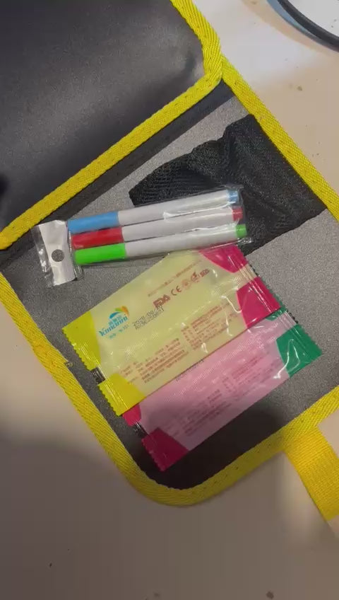 Erasable & Reusable Doodle Magic Blackboard Book with 3 Color Markers – Kids Drawing & Learning Activity Book (Random Color)